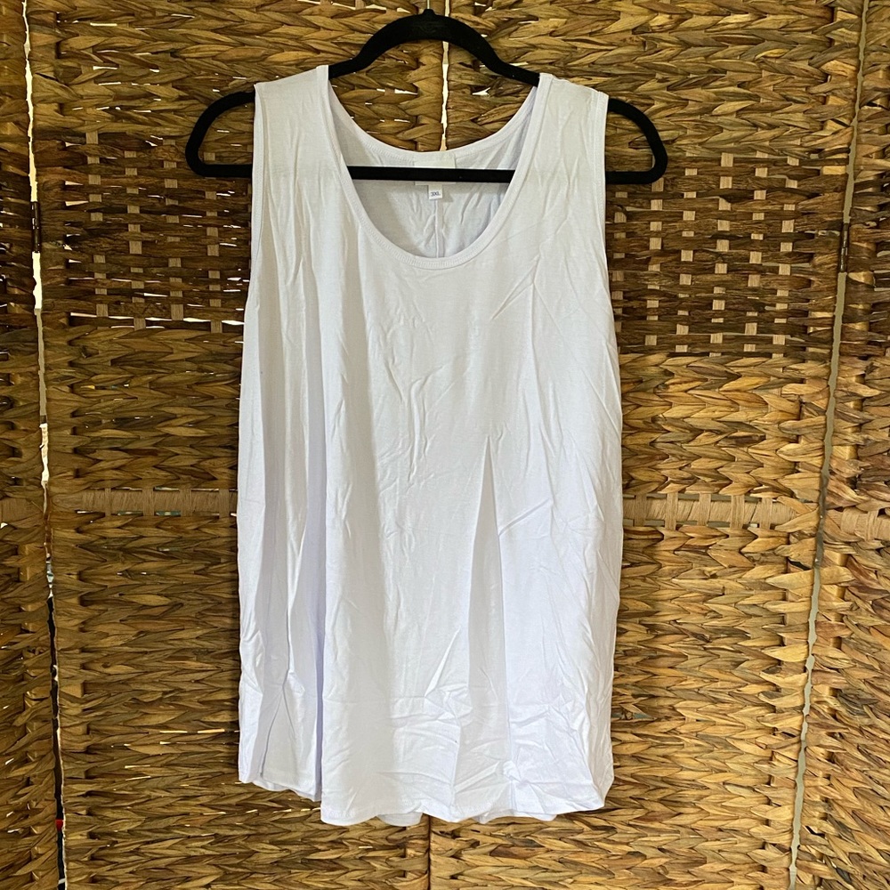 LulaRoe White Tank Top